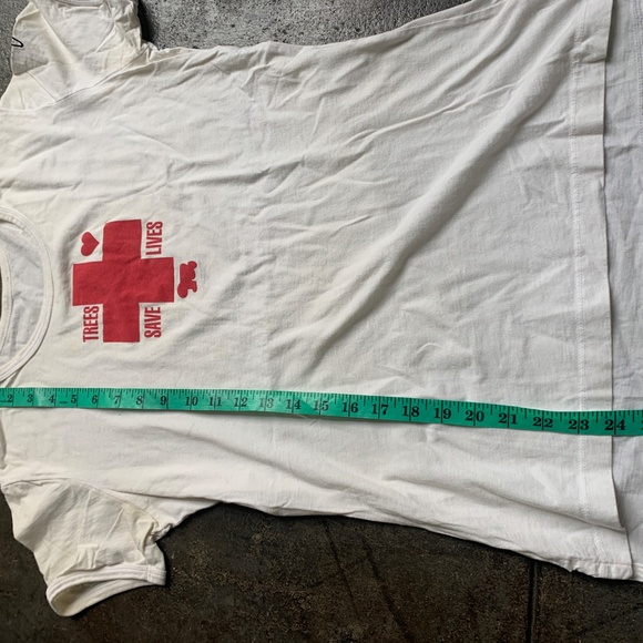 Vivienne Westwood Trees Save Lives Ringer T w/ Slight Tail and Embroidery Orb - Picture 11 of 11